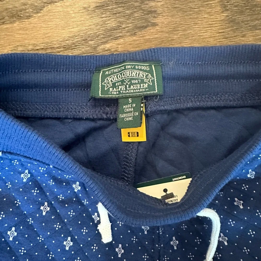 Ralph Lauren Blue Geometric Shorts Size 5 NWT